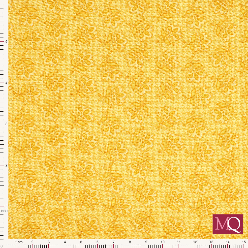 Heartland by Cheryl Haynes for Benartex - Flowers Gold