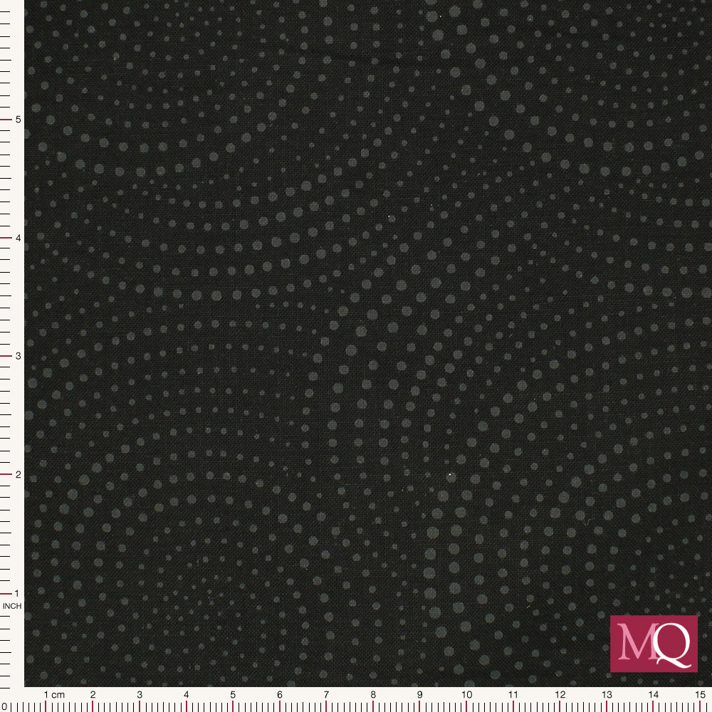 Black on Black Dotted Swirl by Timeless Treasures - Black Hue-C6076