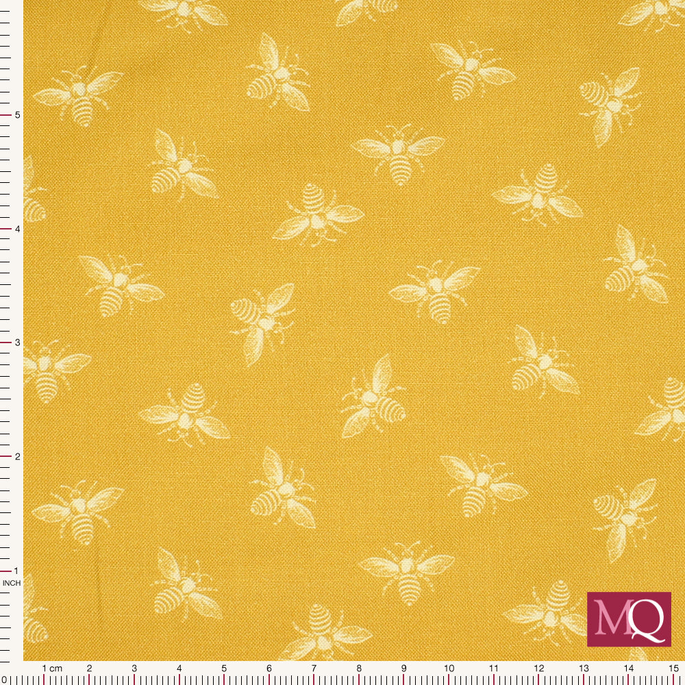 Petite Beehive by Andover - Bees Yellow