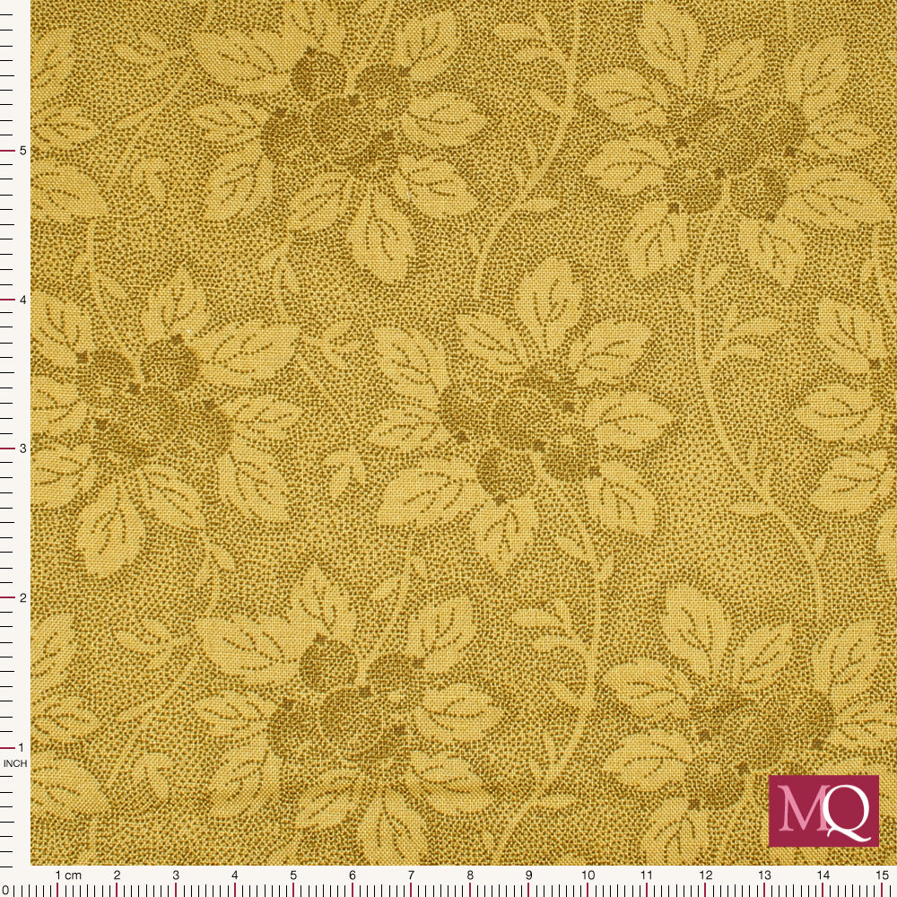 Dahlia by Edyta Sitar of Laundry Basket - Tree Berry Yellow
