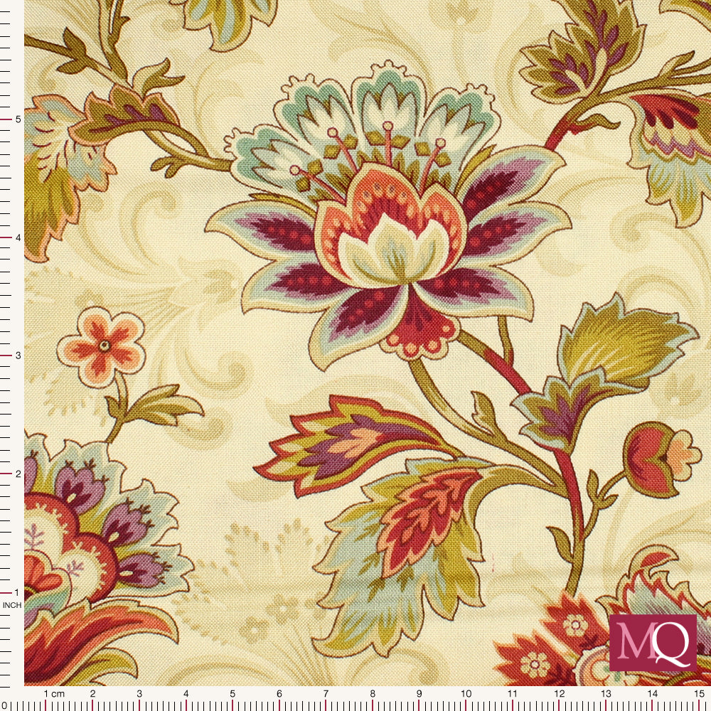 Dahlia by Edyta Sitar of Laundry Basket - Main Print