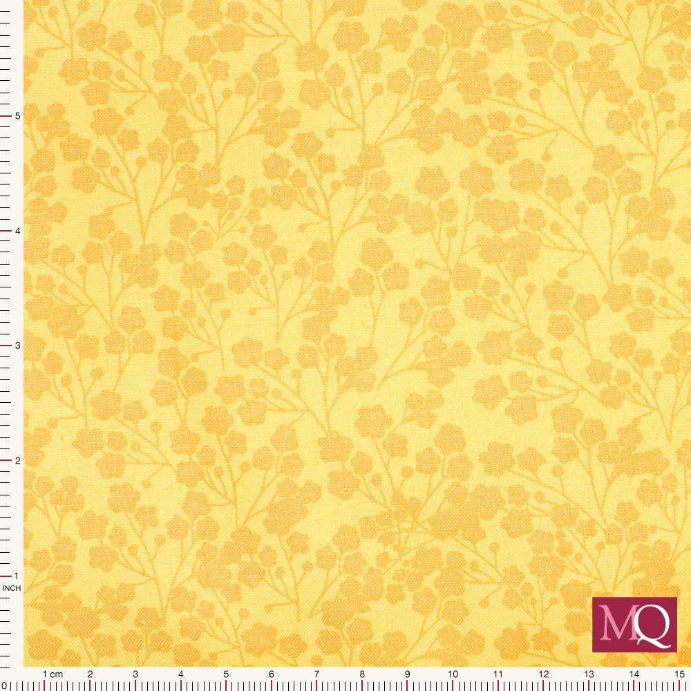 Calico Cowgirls by Lori Woods for Poppie Cotton - Wildflowers Yellow