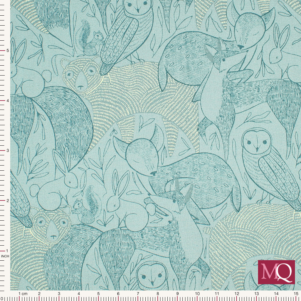 Woodland Wonder by Gingiber for Moda - Sky