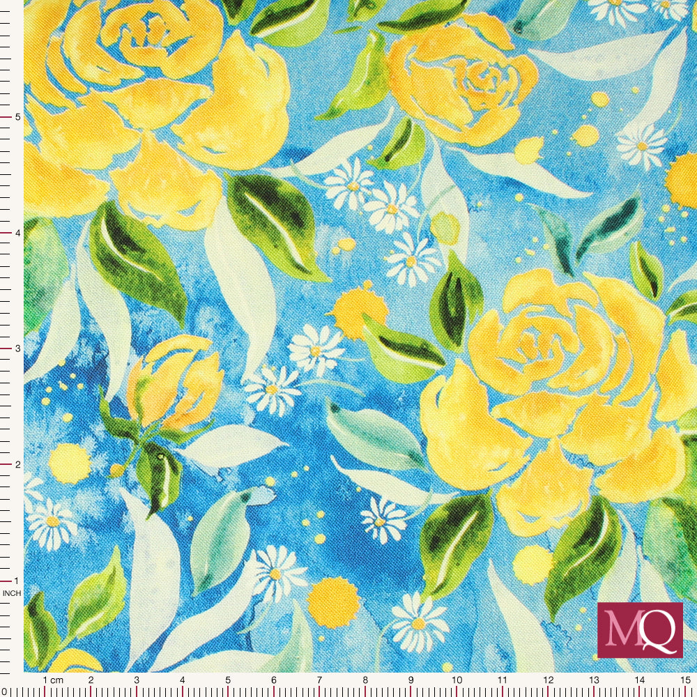 Sunshine and Blue Skies by Create Joy for Moda - Bluebell