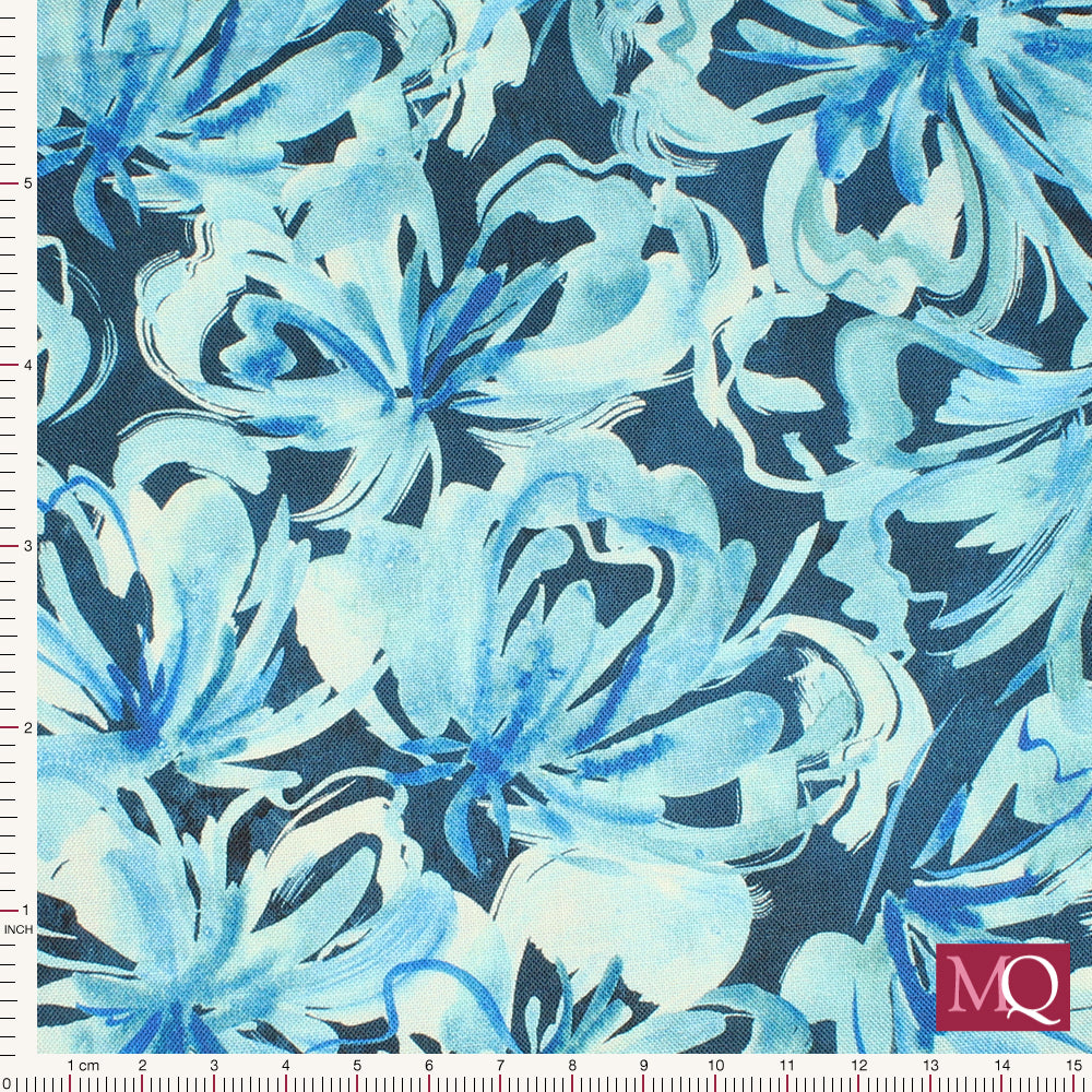 Sunshine and Blue Skies by Create Joy for Moda - Indigo