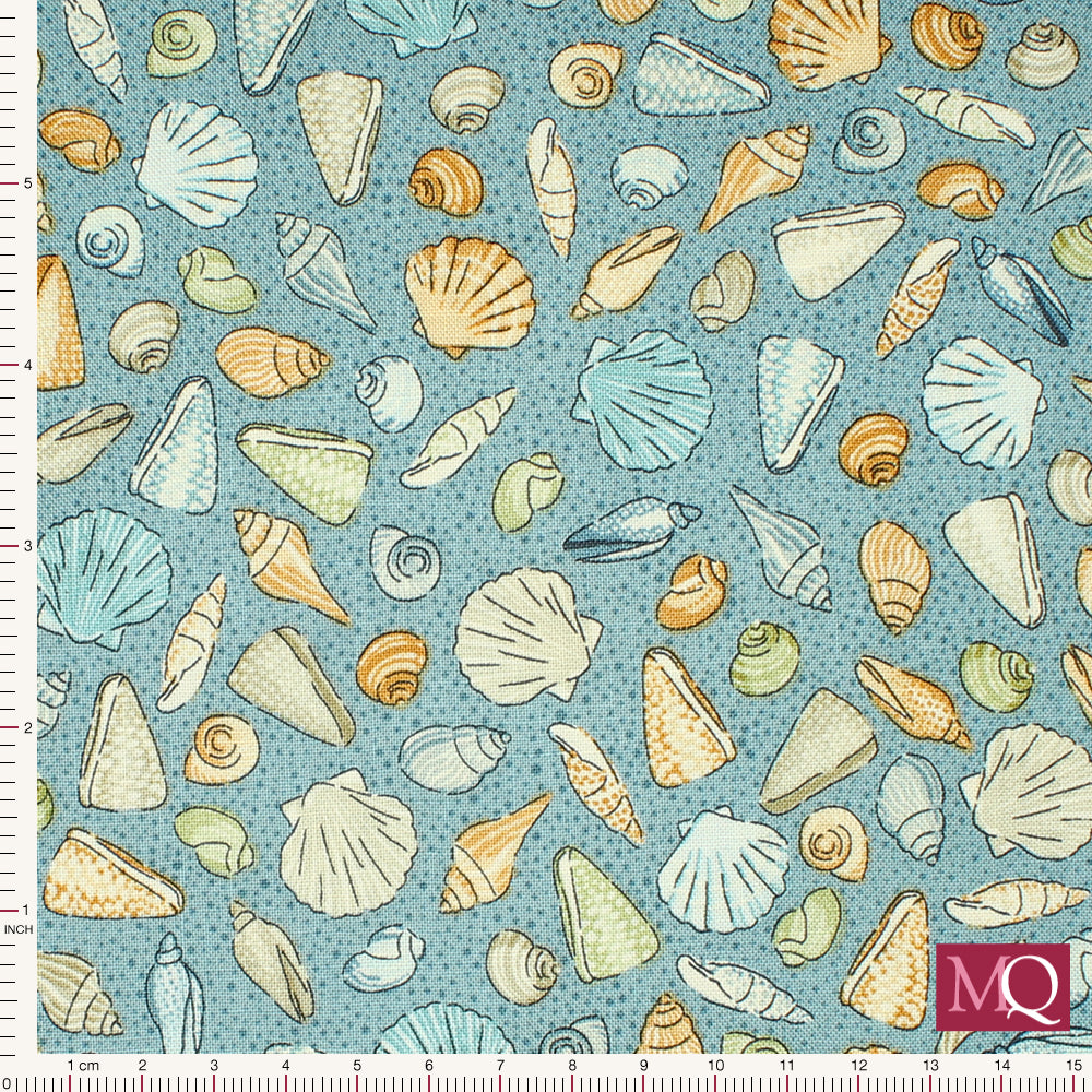 High Tide by Makower - Beachcomber Mid Blue