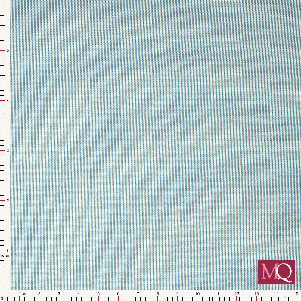 High Tide by Makower - Pin Stripe Blue
