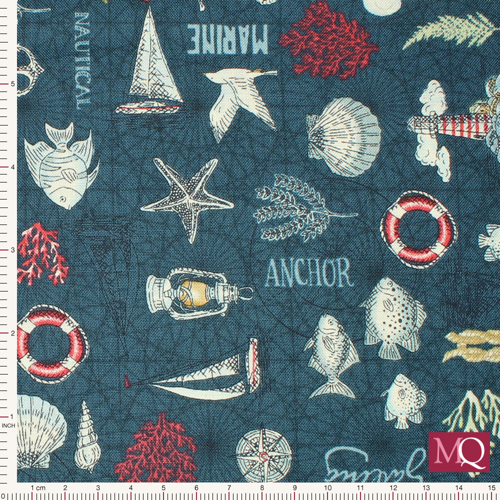 High Tide by Makower - Maritime Dark Blue
