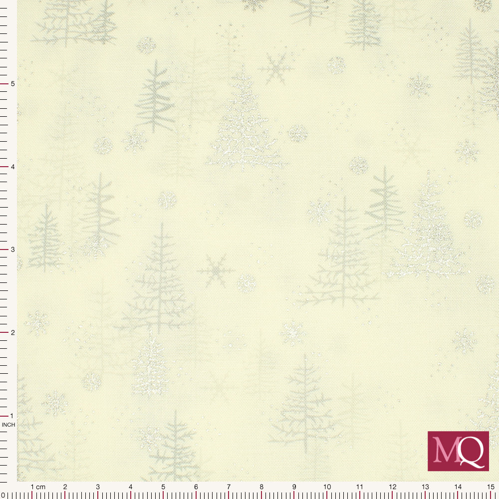 Star Sprinkle by Stof - Silver Christmas Trees