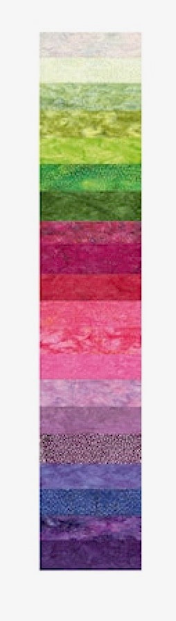2.5" Strips - Bali Pop - Bali Batik from Hoffman - Crocus