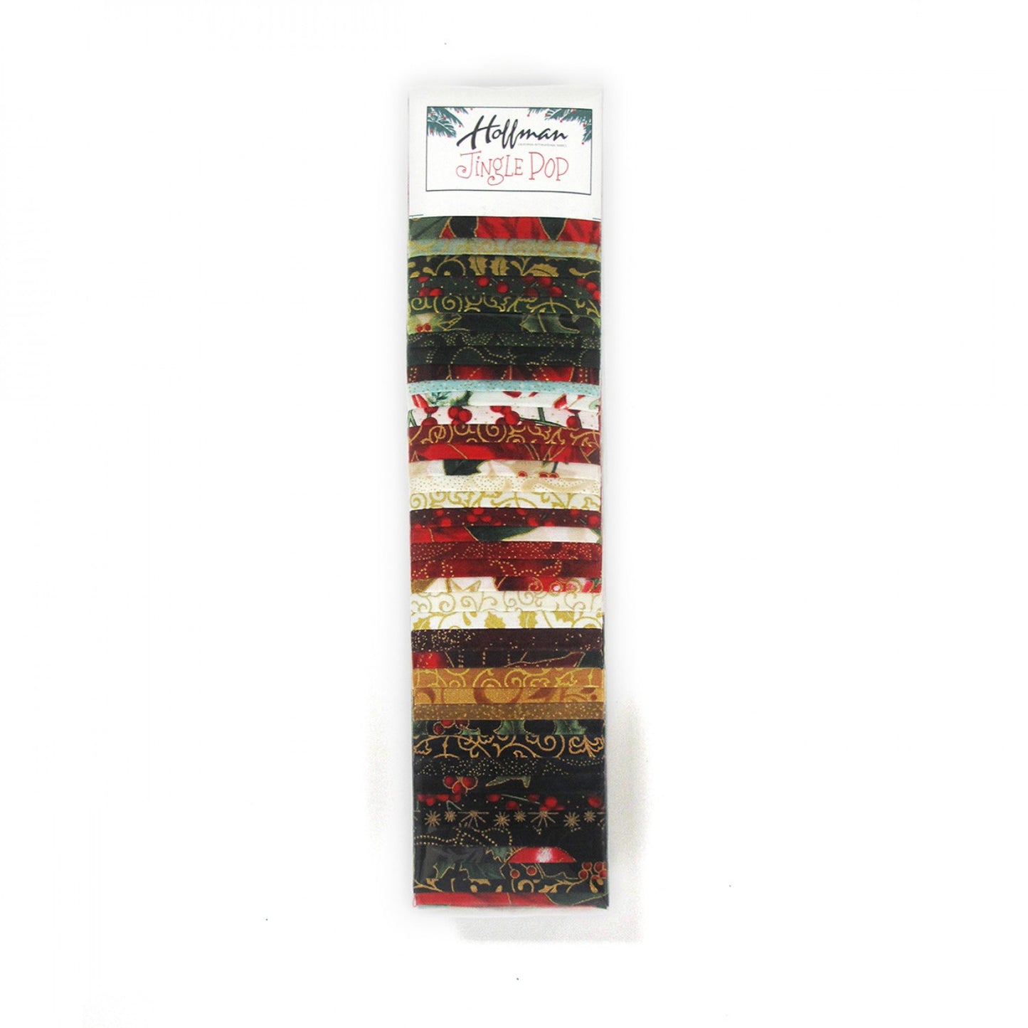 2.5" Strips - Jingle Pop from Hoffman - Gold- 40pcs