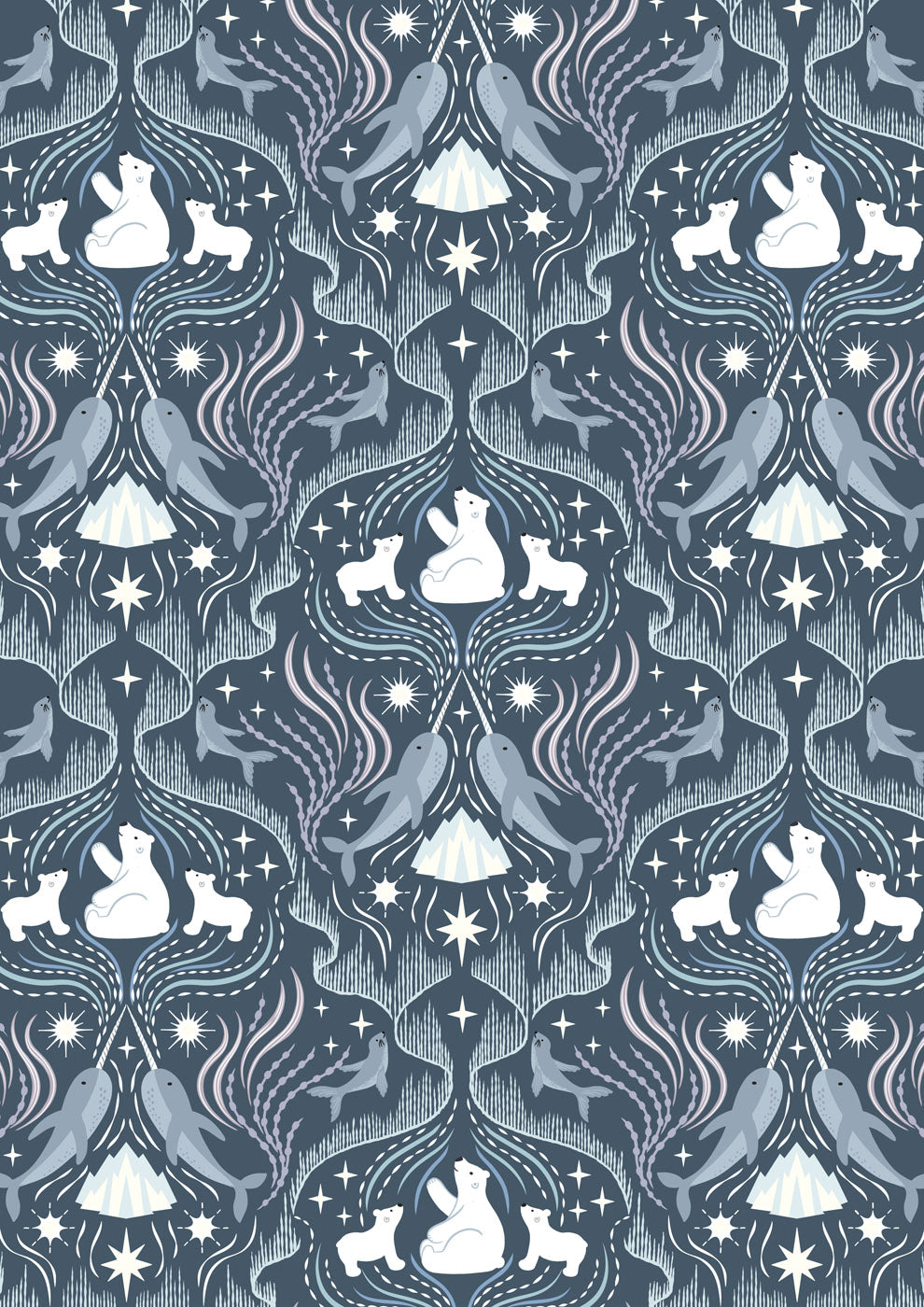 Where the Sky Dances by Lewis and Irene - Where the dark dances on dark blue (with pearl)