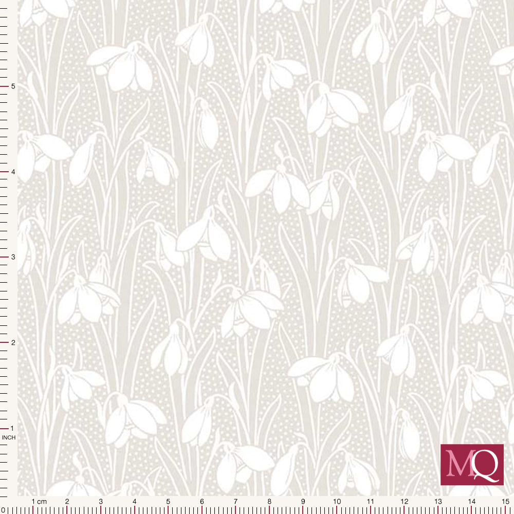 Snowdrop Spot by Liberty - Cream on Cream