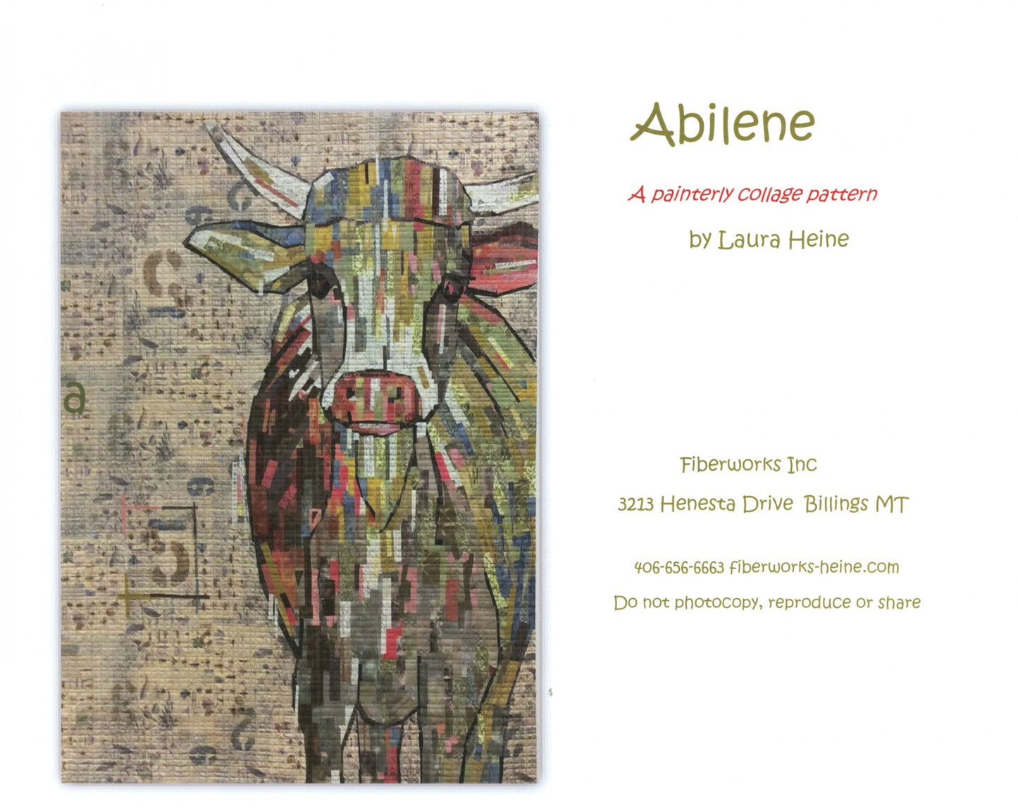 Abilene - a painterly collage pattern