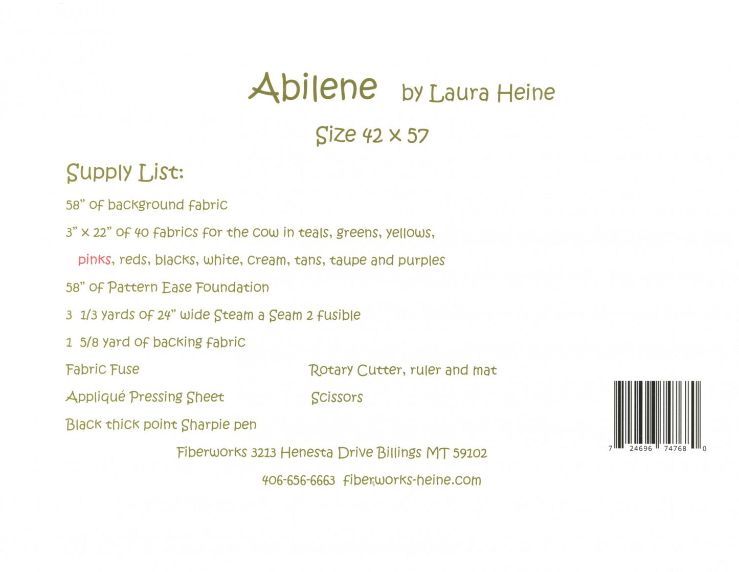 Abilene - a painterly collage pattern