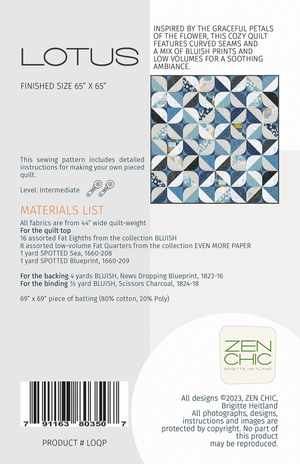 Lotus by Brigitte Heitland for Zen Chic # LOQP