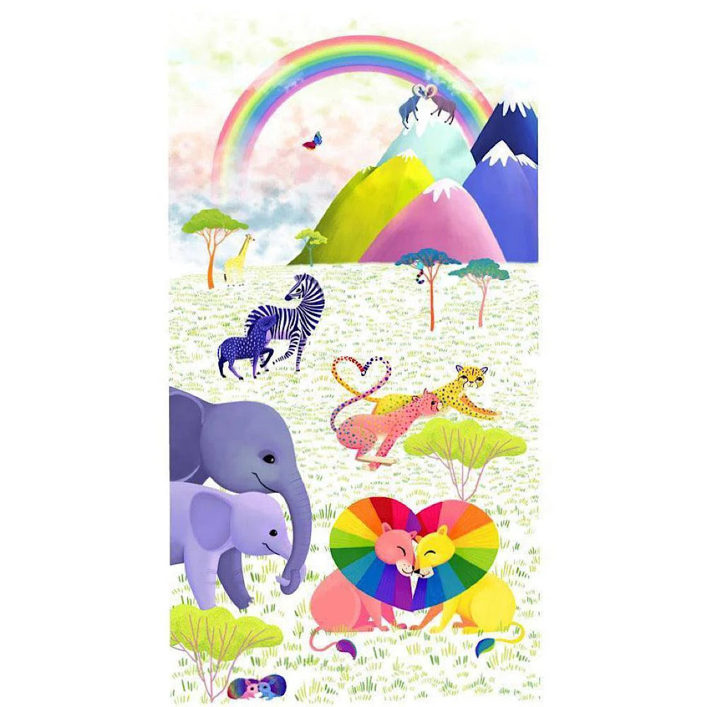 Love in the Wild Panel - 24in x 43in by Daughter Earth/Katy Tanis for Free Spirit