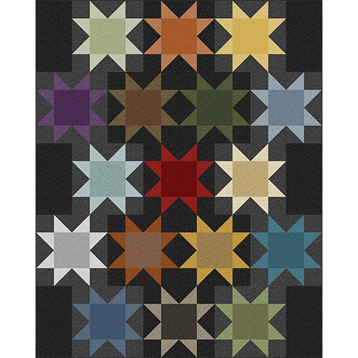Midnight Flowers Quilt Pattern by Cheryl Haynes for Benartex - Free Download