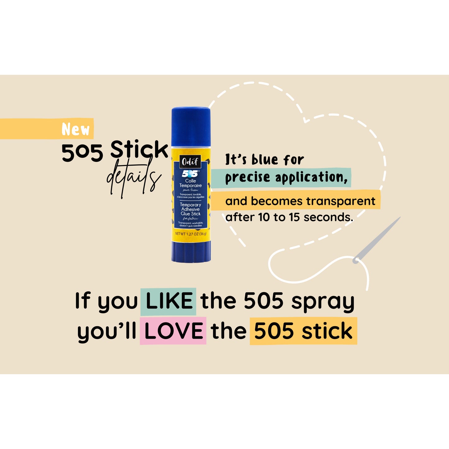 Odif's 505 Temporary Adhesive Stick