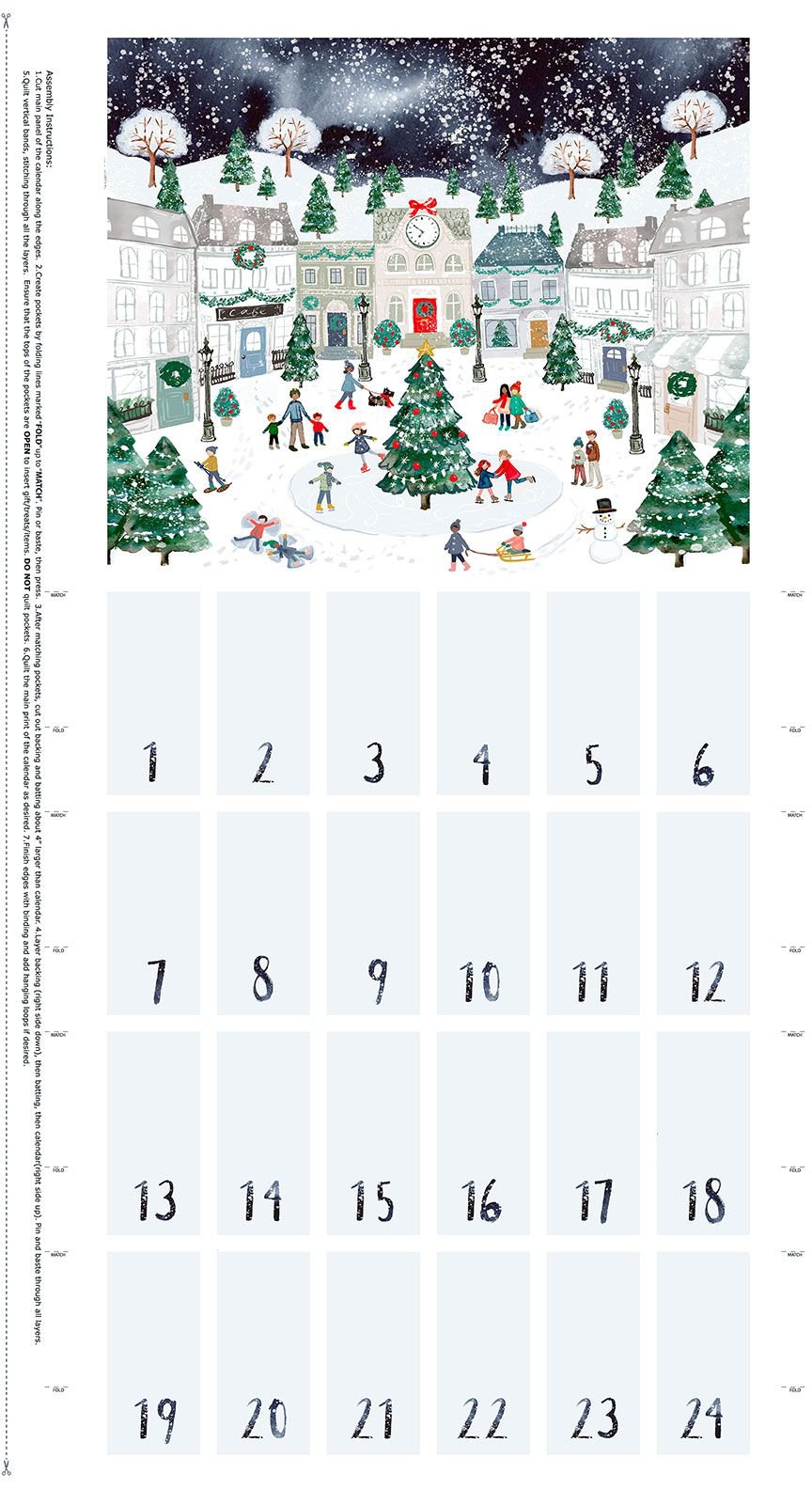 Baby it's Cold Outside Advent Calendar by Clara Jean Design for Dear Stella