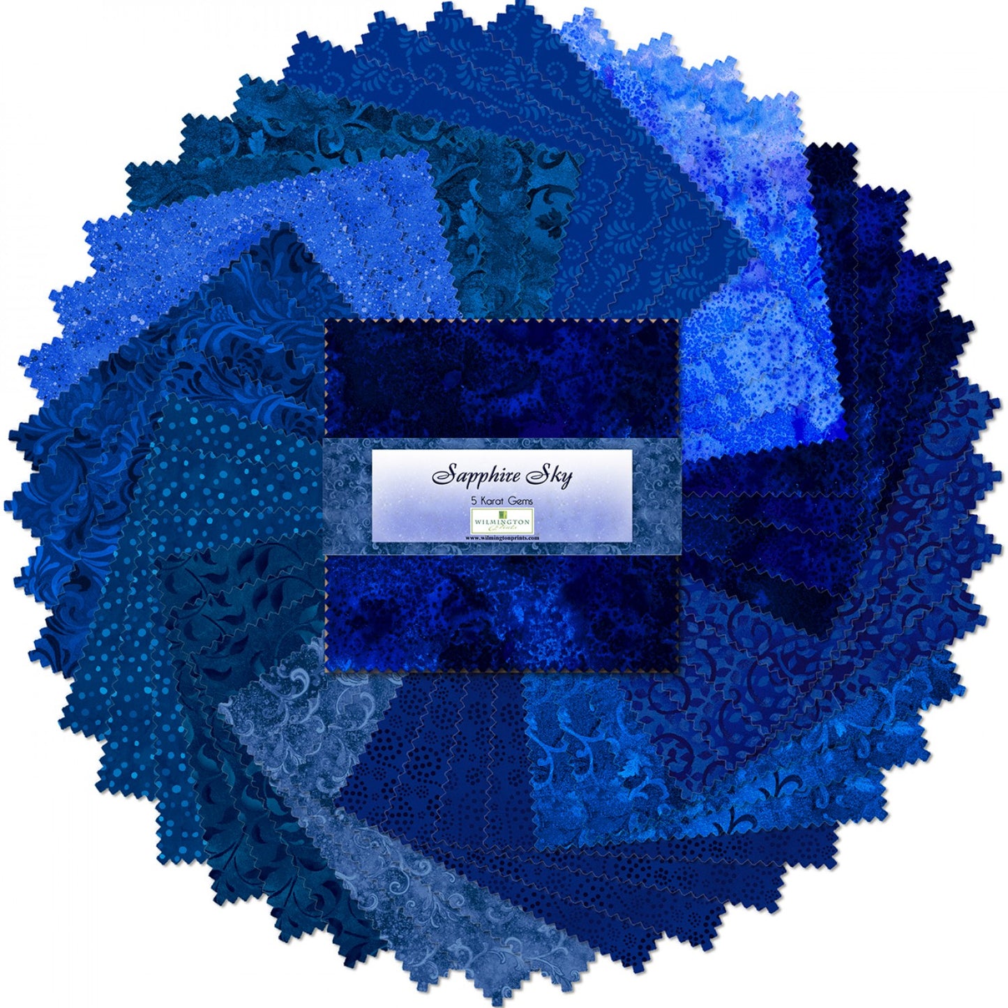 Sapphire Sky by Wilmington 5" Squares