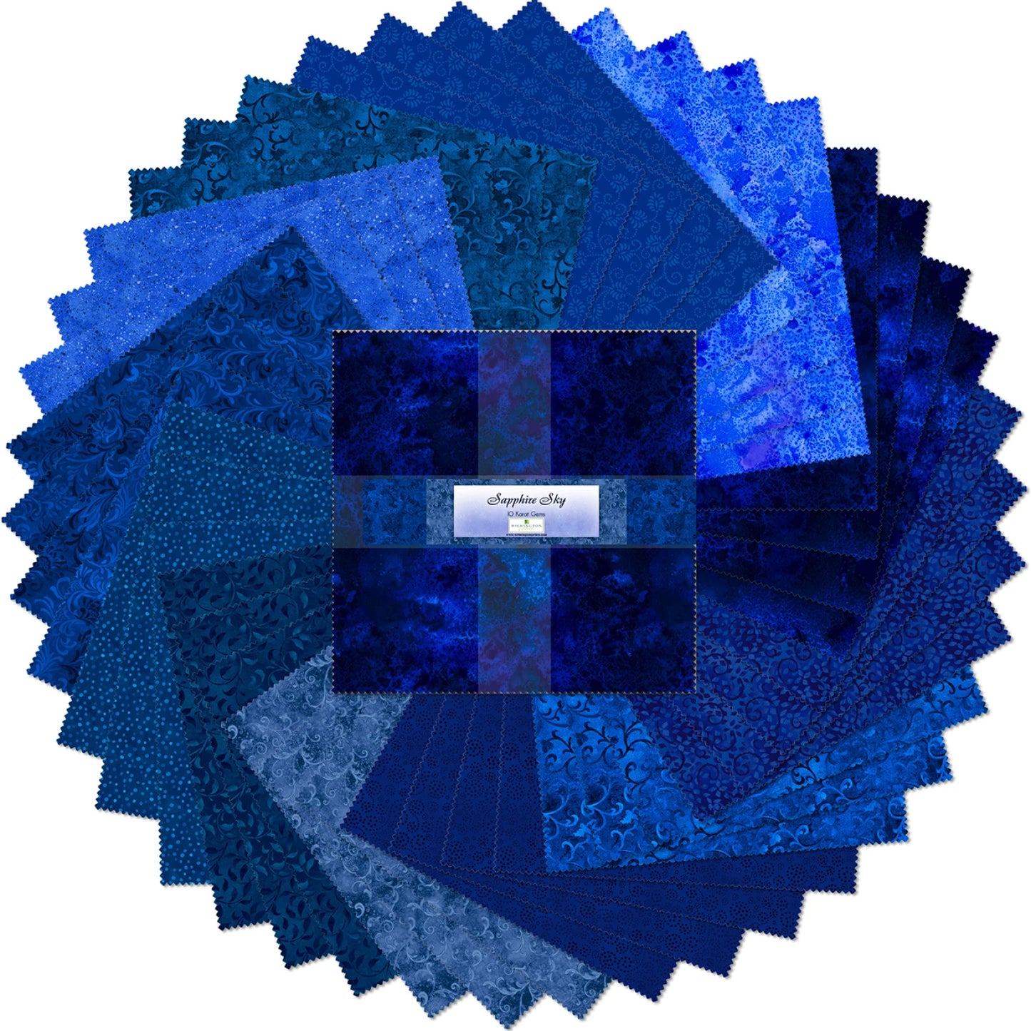 Sapphire Sky 10" Squares from Wilmington