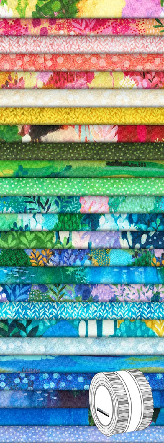 2.5"Strips ( Jelly Roll) - Painterly Trees