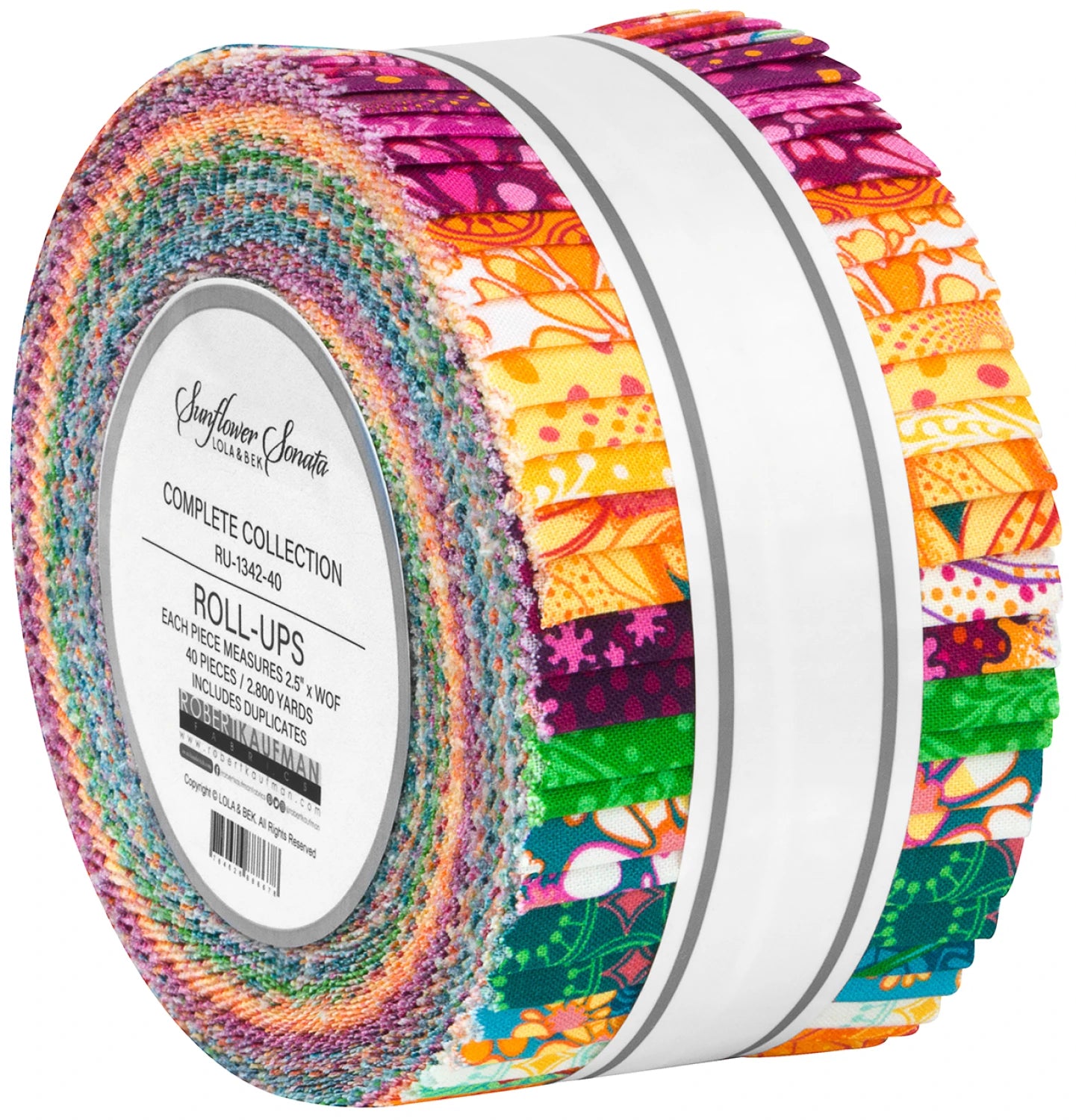 2.5" Roll-Up - Sunflower Sonata by Lola & Bek Robert Kaufman
