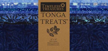 Tonga Treats - Treat Square- 42 - Bluebell from Timeless Treasures
