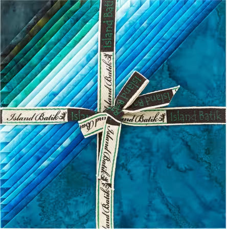10" pre-cut squares of Island Batik - Tantalizing Teal