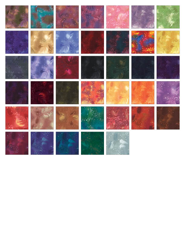 2.5" Strip-pies( Jelly Roll) - by Benartex - Fossil Fern Dark