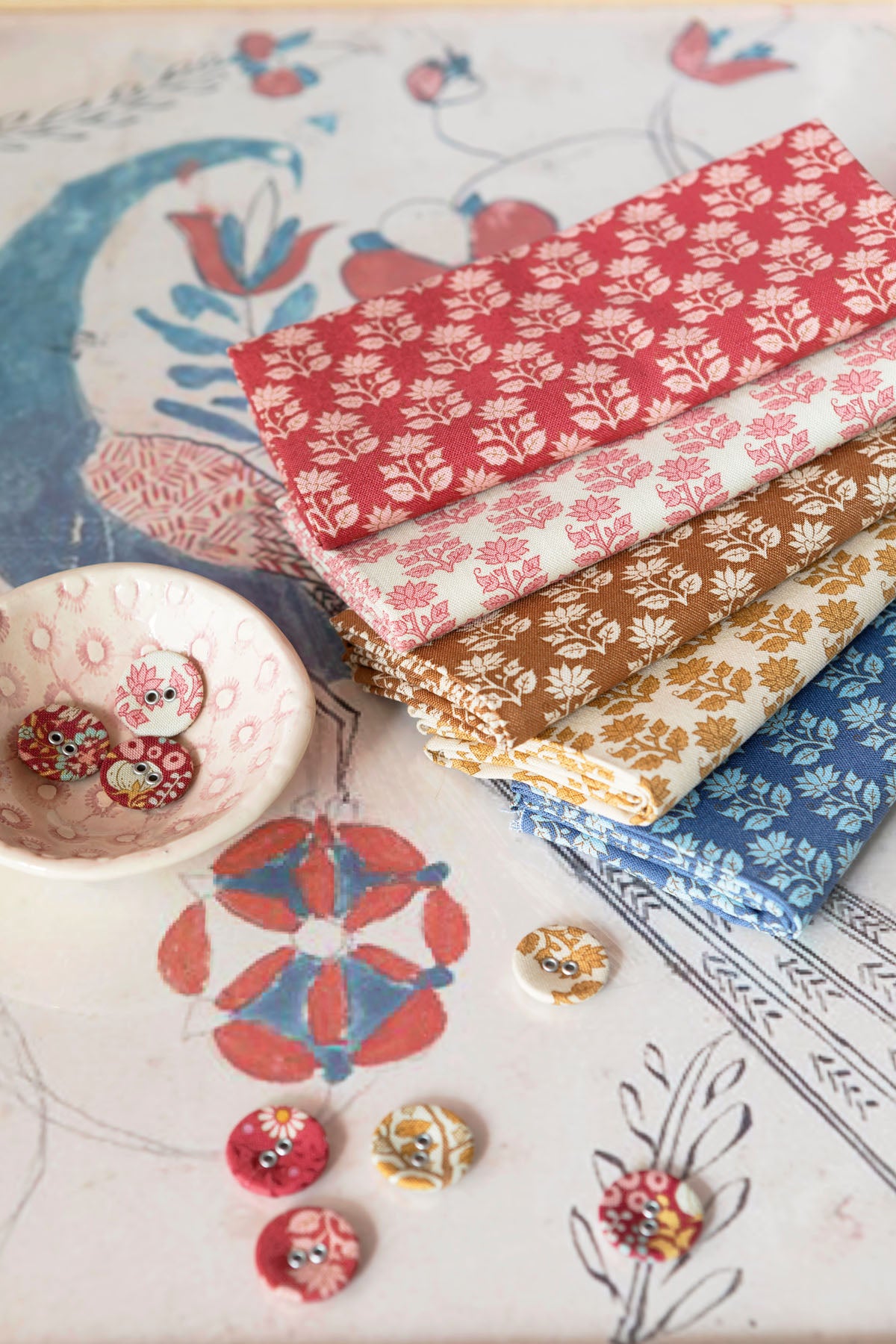 Fat Quarter Bundle - Sanctuary by Tilda Blenders Mira