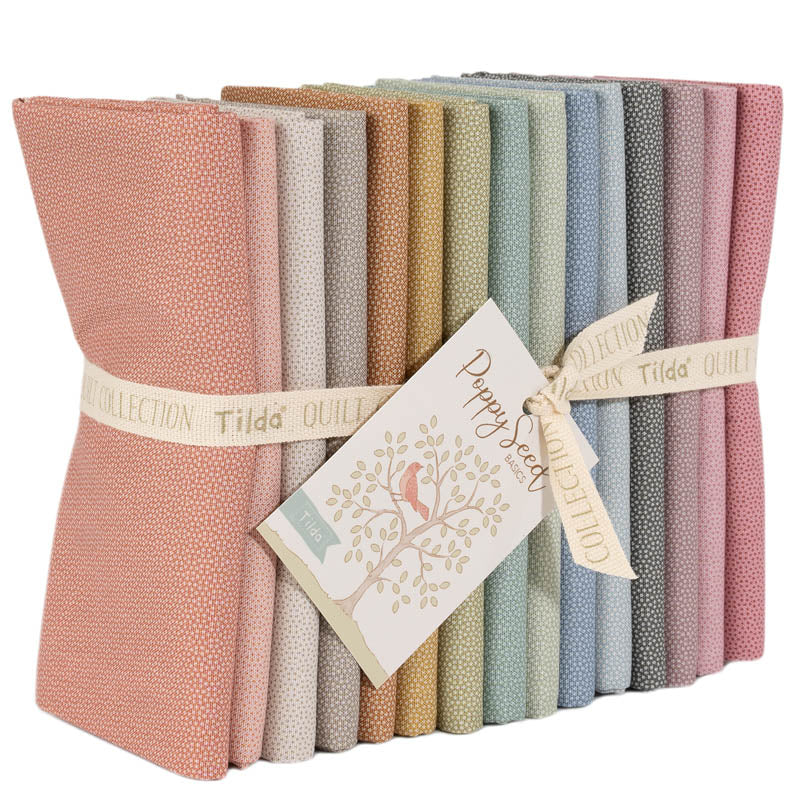Tilda Fat Quarters - Poppy Seed- 15pcs