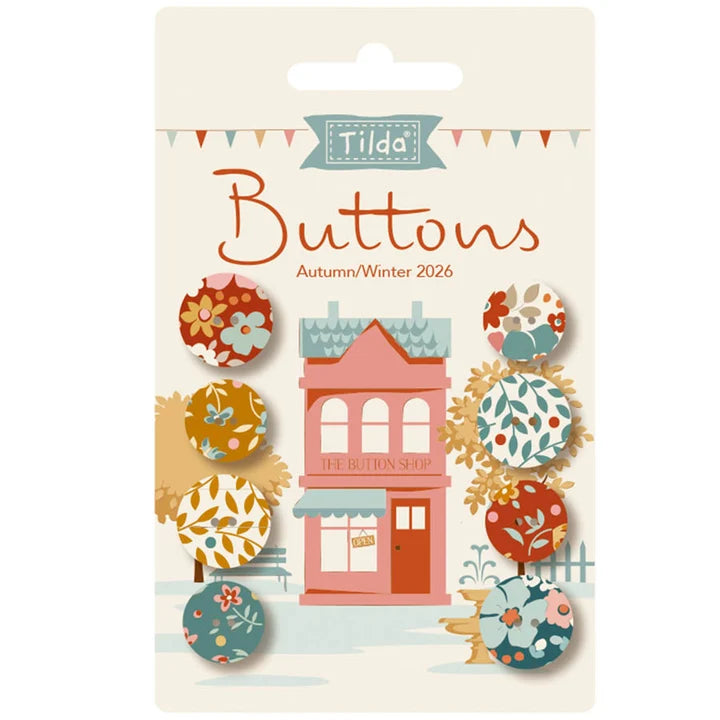 Village Life Tilda Buttons - Autumn