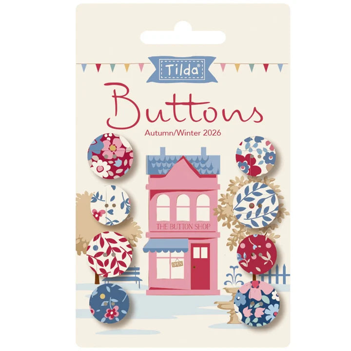 Village Life Tilda Buttons - Winter