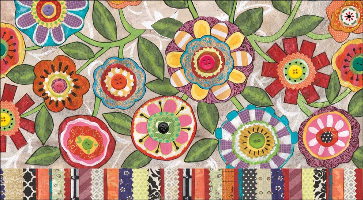 Two Year Pocket Planner/Diary - Button Flowers- 2025/2026