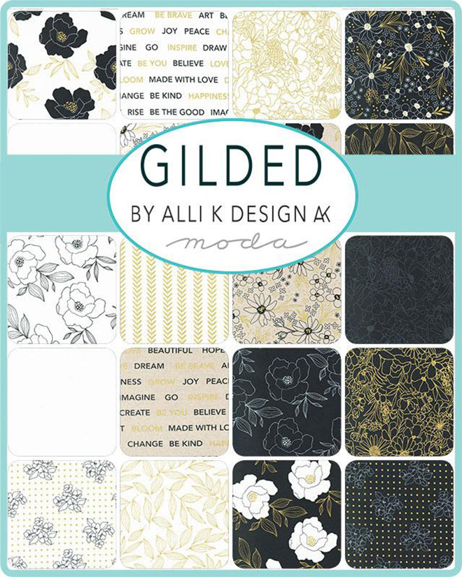 Gilded 5" Charm Pack by Alli K Design for Moda