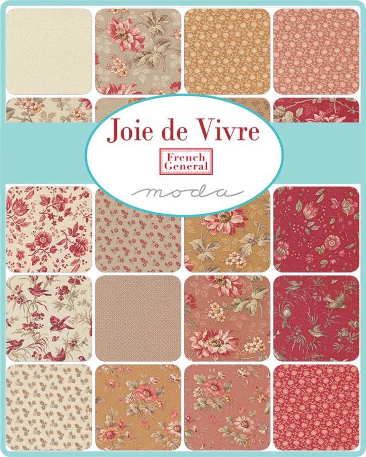 Jelly Roll - Joie de Vivre by French General for Moda 13980JR
