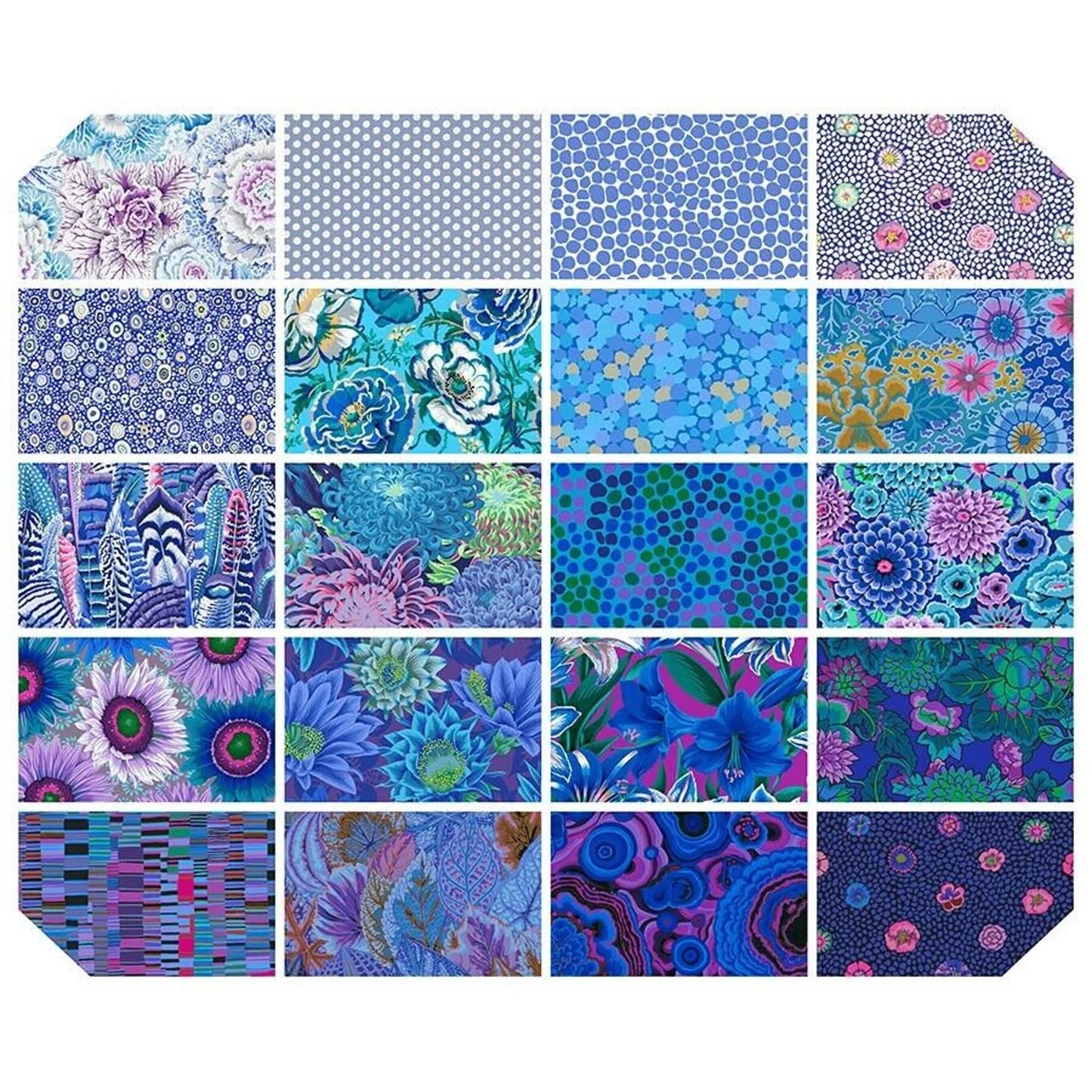 5" Charm - Kaffe Fassett Collective - Classics & Stash Lake from Free Spirit