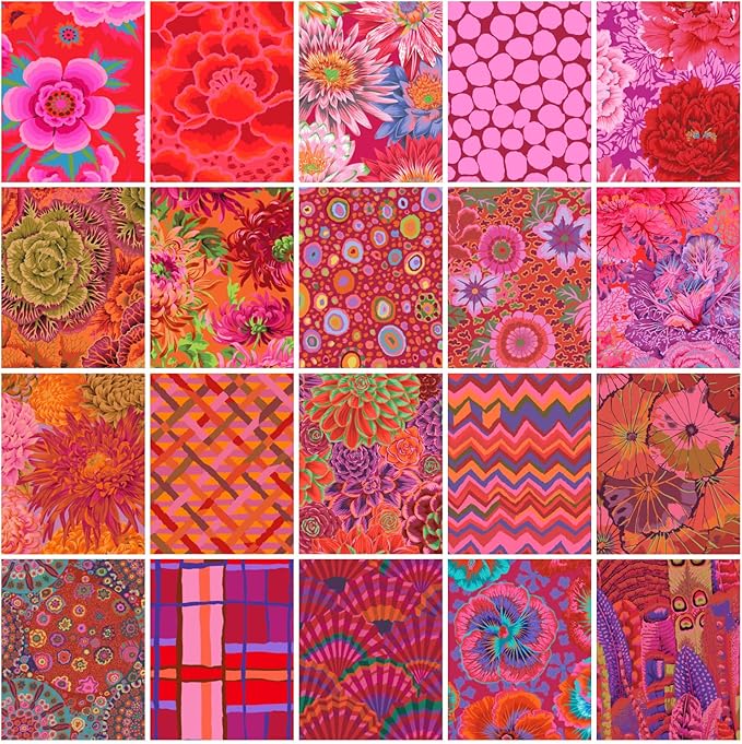 Fat Quarter Bundle - Kaffe Fassett Collective Classics -Ruby
