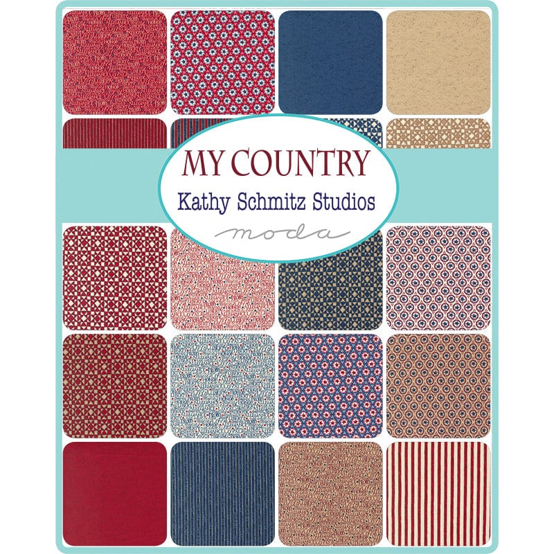 My Country 5" Charm Pack - by Kathy Schmitz for Moda