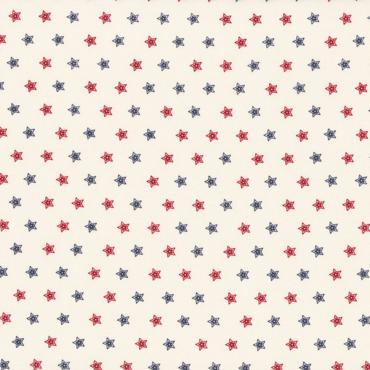 American Gatherings 111 by Primitive Gatherings for Moda - Double Star Red/Blue 49324-11