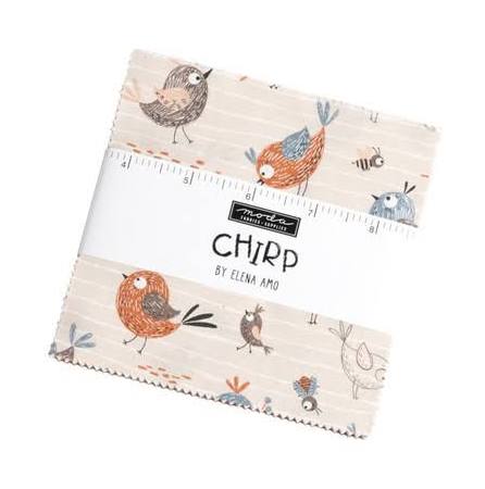 Chirp 5" Charm Pack - by Elena Amo for Moda