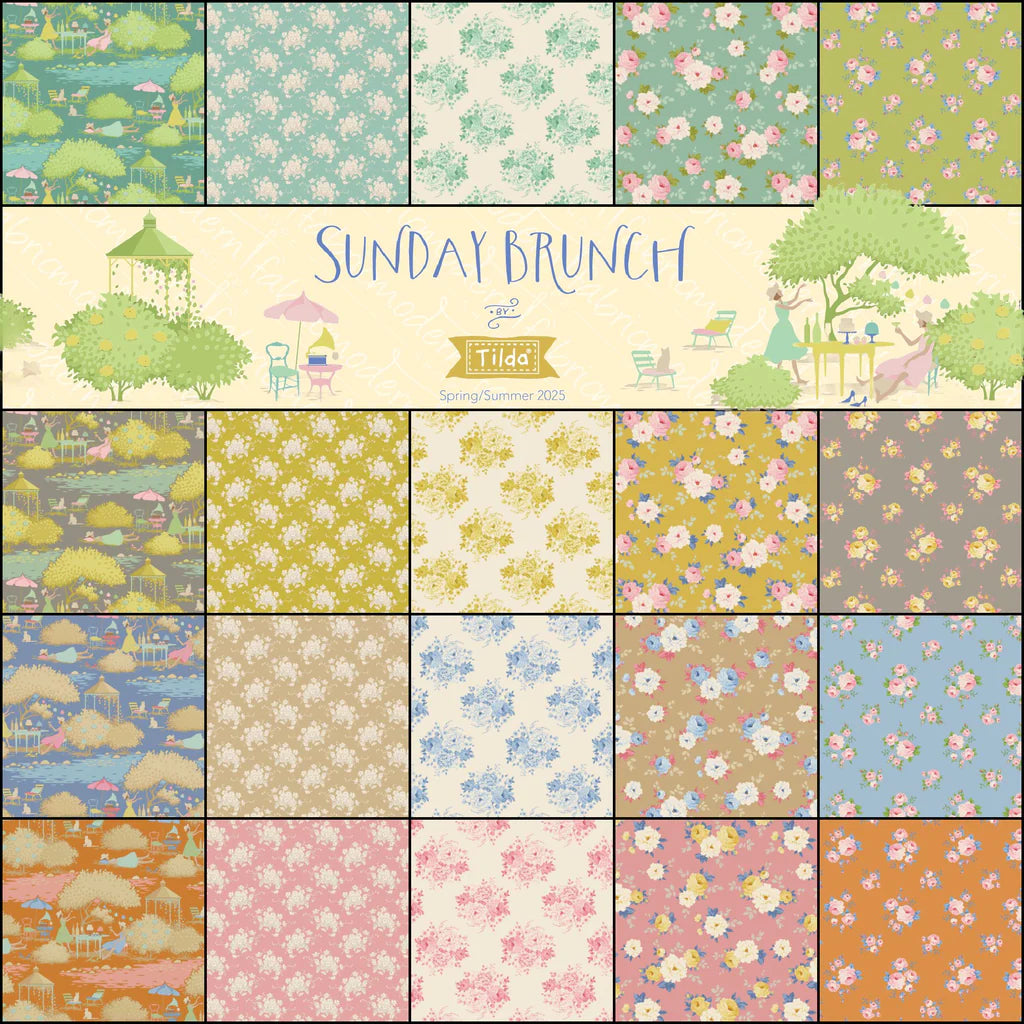 Fabric Roll - Tilda Sunday Brunch - 40pcs