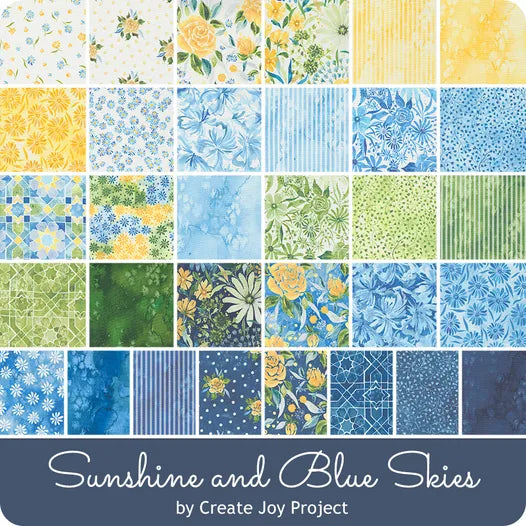 Jelly Roll - Sunshine and Blue Skies by Create Joy for Moda