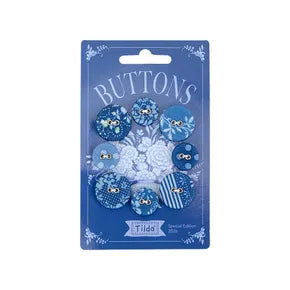 Something Blue Tilda Buttons Dark