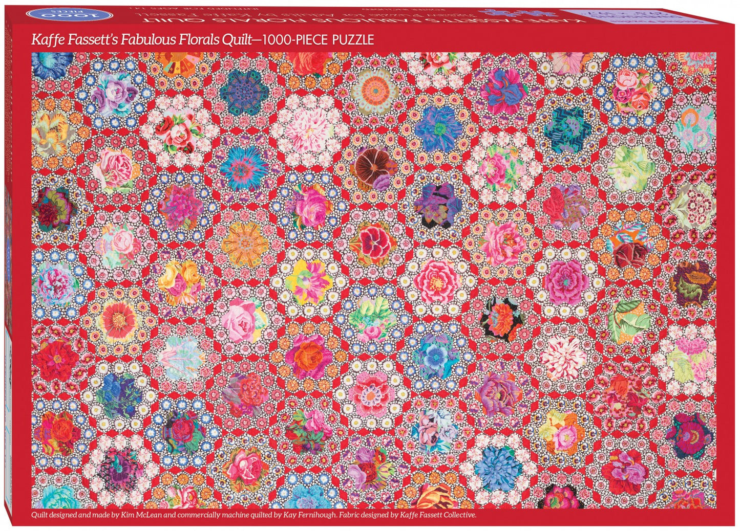 Kaffe Fassett's Fabulous Florals Quilt Jigsaw Puzzle 1000 piece