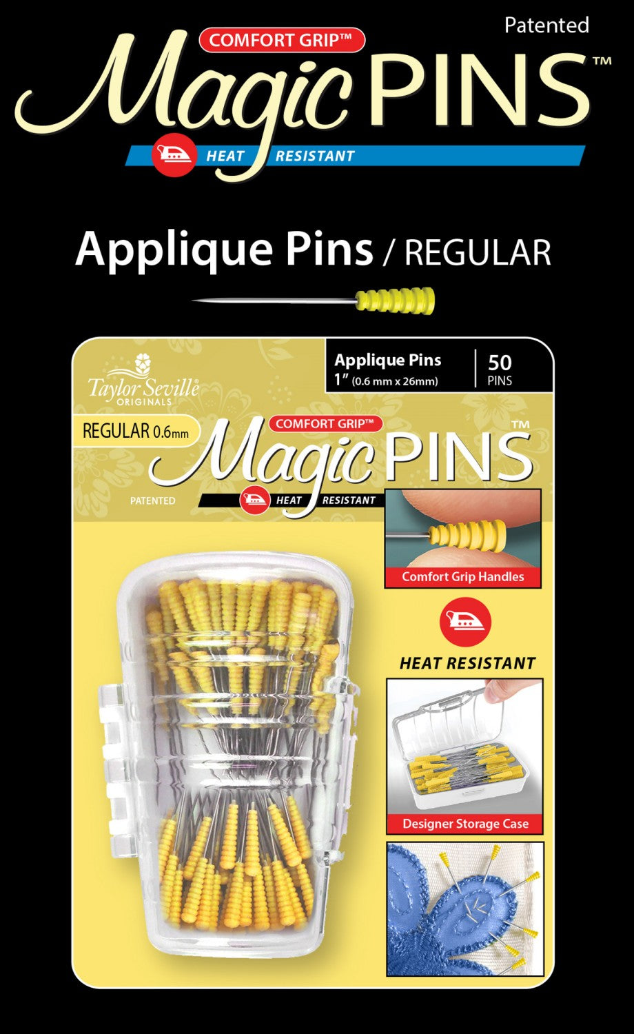 Magic Pins by Taylor Seville - Applique Regular (0.6mm x 26mm)
