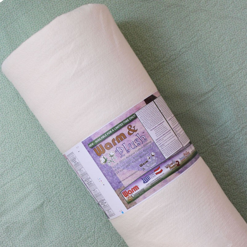 Warm & Plush - Cotton Wadding - Natural - 92" Wide