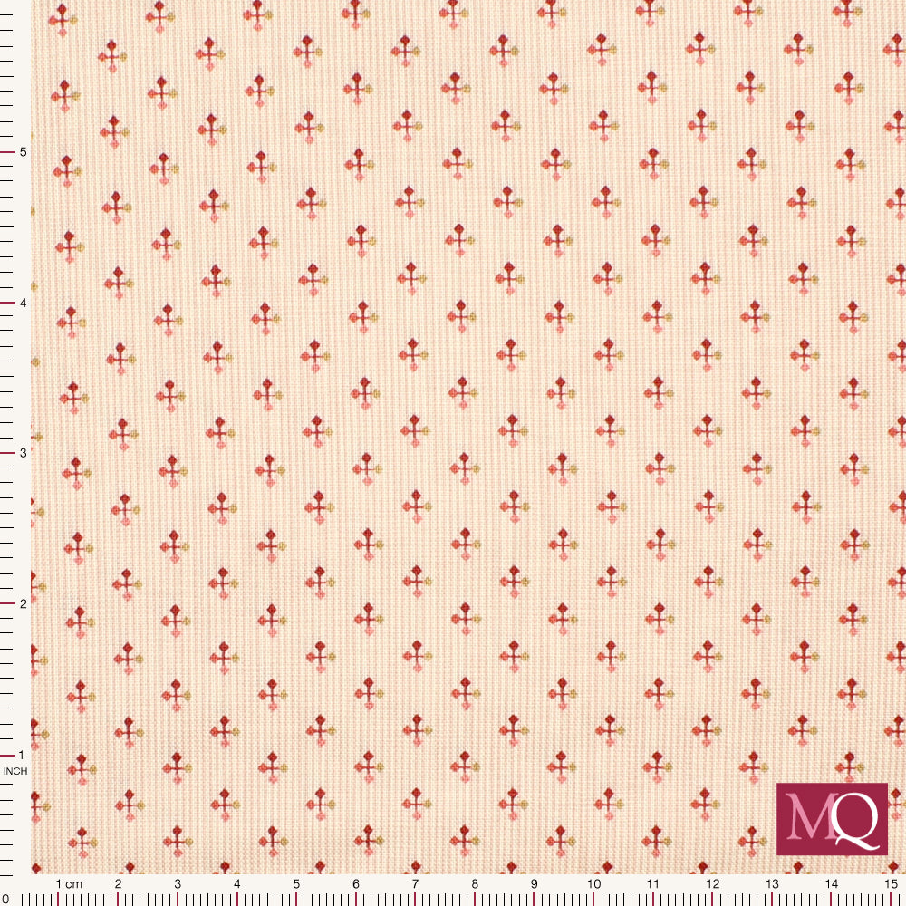 Foulard by Makower - Antique Strawberries and Cream